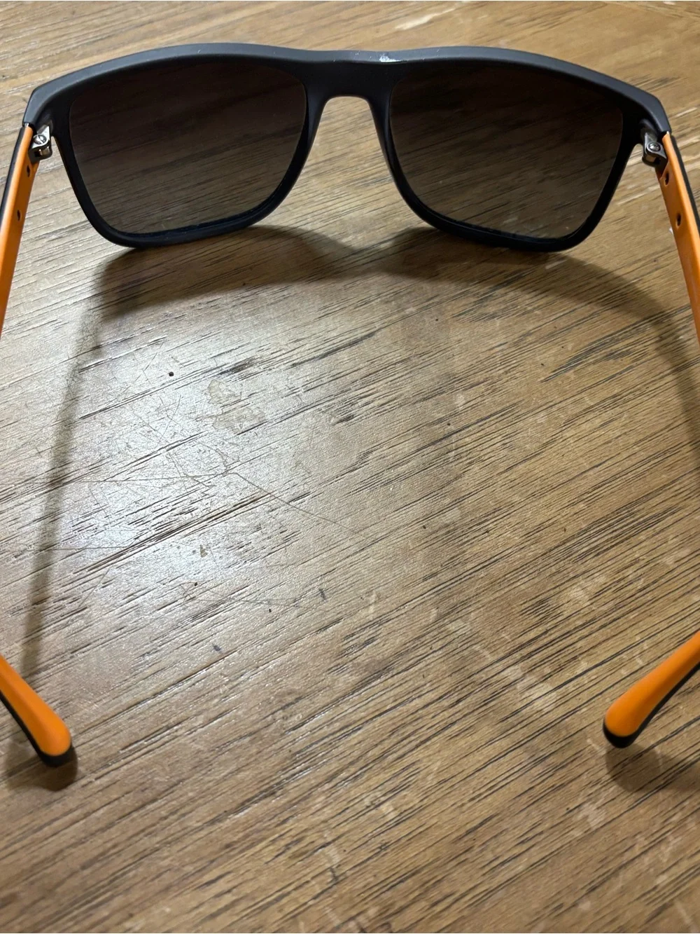 Dolce & Gabbana Men’s Gray Sunglasses with Orange Temples